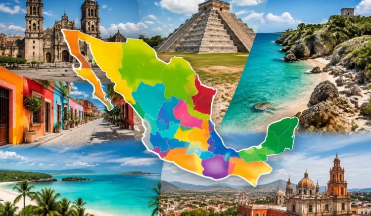 Mapa de Mexico : les régions et villes incontournables à découvrir au Mexique