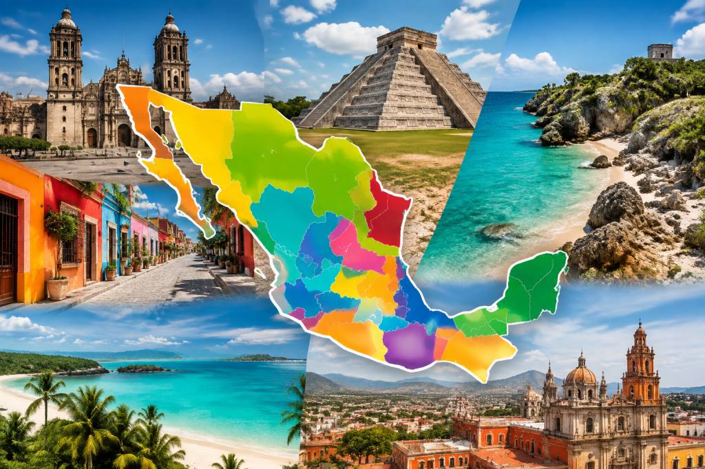Mapa de Mexico : les régions et villes incontournables à découvrir au Mexique
